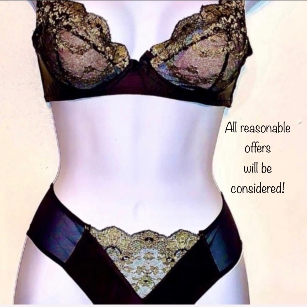 Bondage Balconette & Lace Style Set by Bordelle Bordelle Platinum Collection